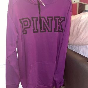 A pink jacket in dark purple